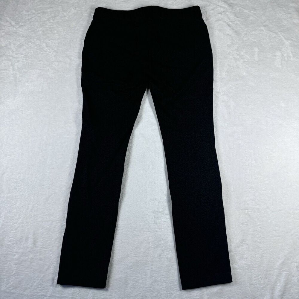 Eileen Fisher Black & Gray Damask Ponte‎ Knit Slim Skinny Pants 2 - Picture 6 of 11
